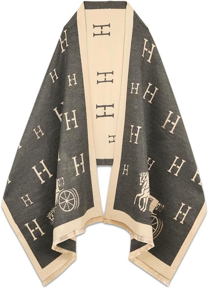 Silk Monogram Shawl